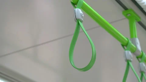 Handle on the train in 4K Slow motion 60fps Vidéo 149003542