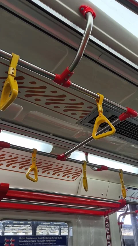 Handle in the train Stock Footage 292974910