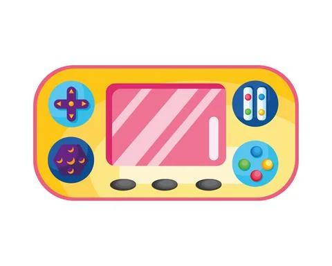 Handle video game device Illustration