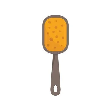 Handle washcloth icon flat vector. Fabric cloth Illustration
