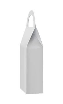 Handle white product package box Stock Illustration