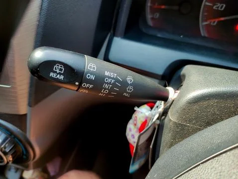 Handle for wiper adjustment Stock Photos