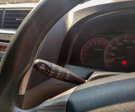 Handle for wiper adjustment 스톡 사진