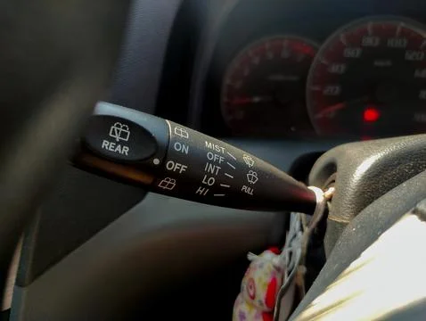 Handle for wiper adjustment Stock Photos