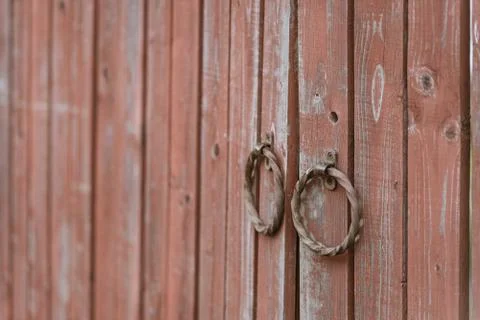 Handles on the gate Stock Photos