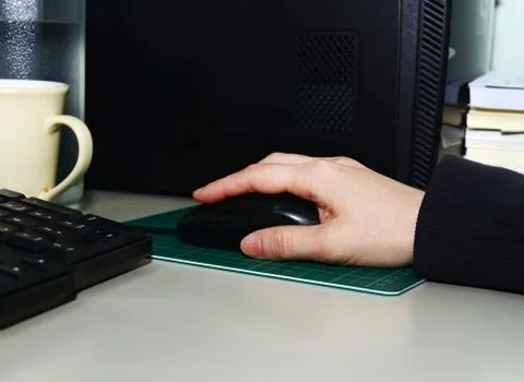 Handling the mouse Stock Photos