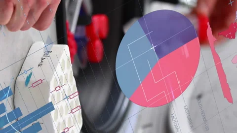 Handling test tubes in laboratory, analyzing scientific data with charts and Stock Footage 312980215