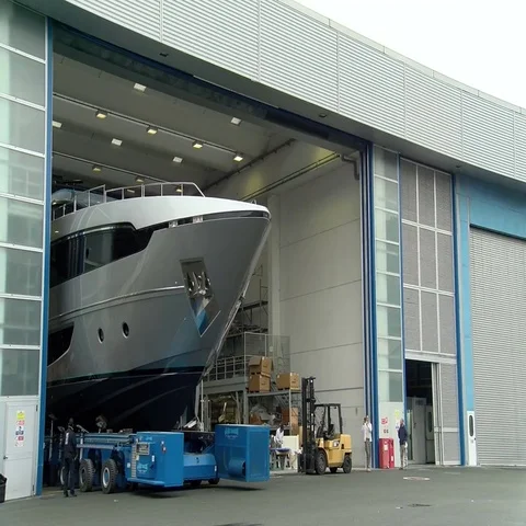 The handling of a yacht Stock Footage 69530352