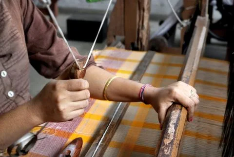 Handloom Weaving Stock Photos
