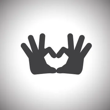 Hand,love symbol Stock Illustration