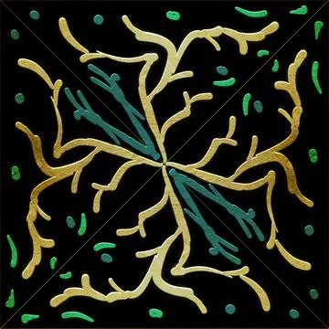 Handmade abstract textured seamless pattern illustration image Stock Illustration