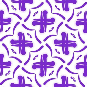 Handmade abstract textured seamless pattern illustration image イラスト素材