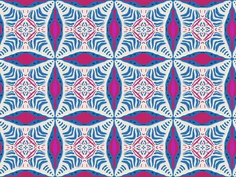 Handmade abstract textured seamless pattern illustration image Illustrazione stock