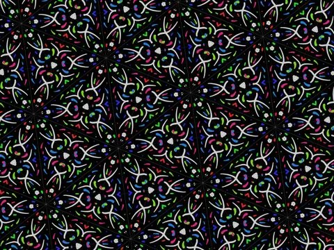 Handmade abstract textured seamless pattern illustration image Stock Illustration