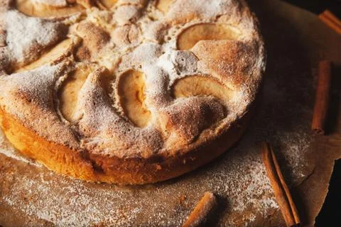 Handmade apple pie Foto stock