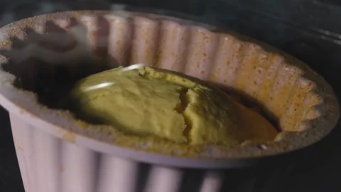 Handmade bakery pastry cooking in a timelapse. Irresistible flaky pastries. Video stock 336576538