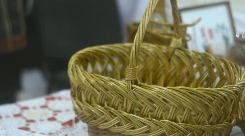 Handmade Baskets Stock Footage 64827160