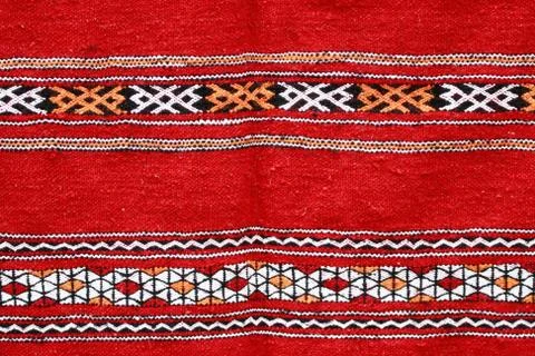 Handmade blanket with color pattern Foto stock