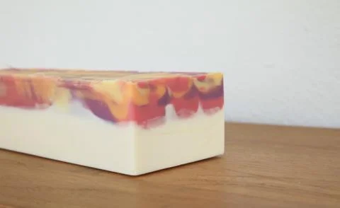 Handmade block of soap 库存照片