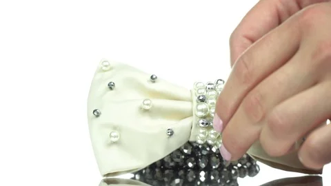 Handmade bow accessory Stock Footage 74126453