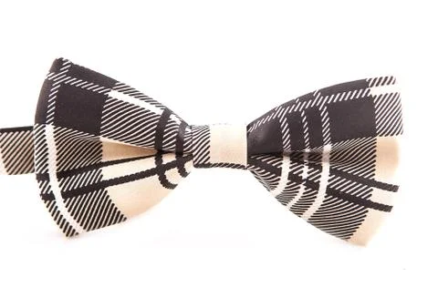 Handmade bow tie isolated on white background 库存照片