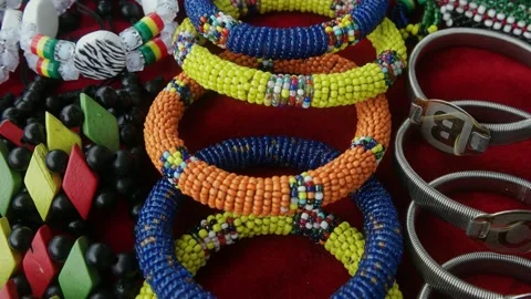 Handmade bracelets Stock Footage 161401094