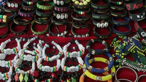 Handmade bracelets Stock Footage 161401114