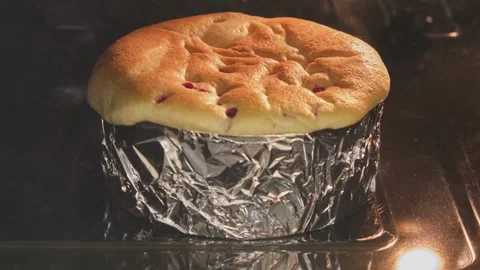 Handmade bread cooking timelapse. Irresistible flaky pastries. Video stock 336576773