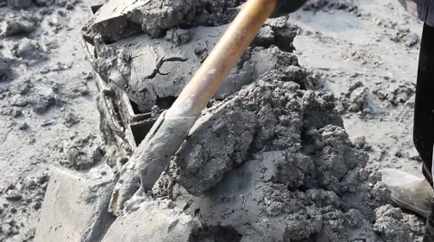 Handmade brick production Stock Footage 49699386