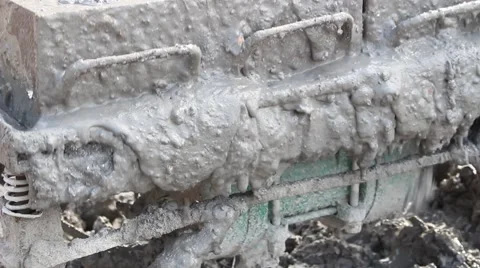 Handmade brick production Stock Footage 49699576