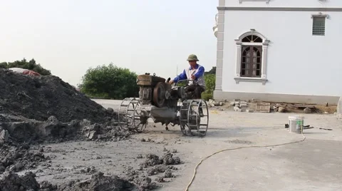 Handmade brick production Video stock 49699804