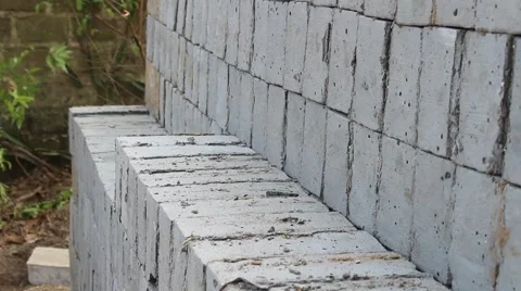 Handmade brick production Stock Footage 52375329