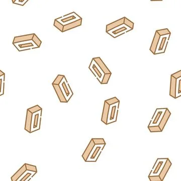 Handmade brick vector seamless pattern 스톡 일러스트