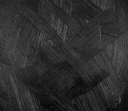 Handmade. Brush strokes of black texture abstract acrylic on canvas backgroun Stock Photos