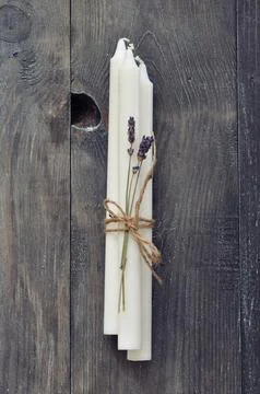 Handmade candles 스톡 사진