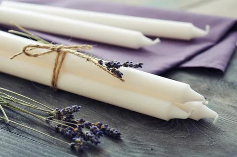 Handmade candles 写真素材