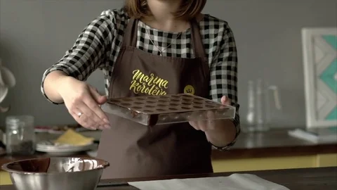 Handmade candy production Stock Footage 72528950