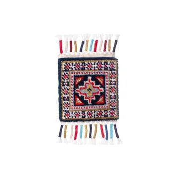 Handmade carpet o a white background Stock Photos