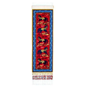 Handmade carpet o a white background Stock Photos