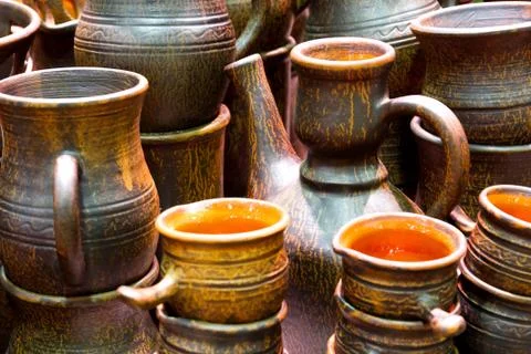 Handmade ceramics Stock Photos