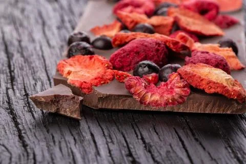 Handmade chocolate bar Stock Photos