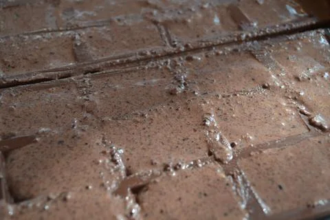Handmade chocolate bars made with simple ingredients. Stock Photos