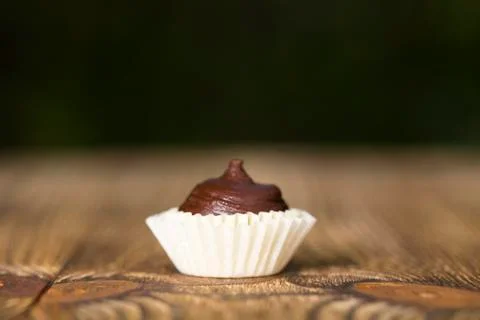 Handmade chocolate candy. Stock Photos