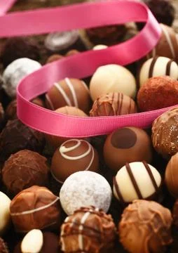 Handmade chocolate gift Stock Photos