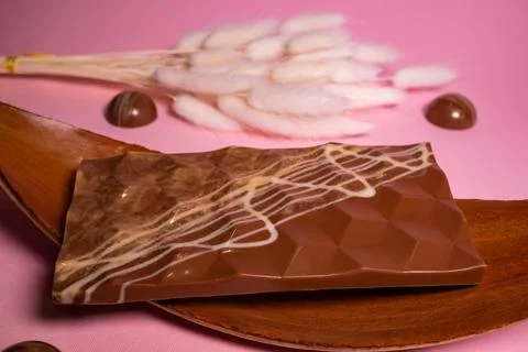 Handmade chocolates and sweets in the making Stock Photos