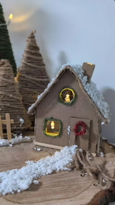 Handmade Christmas composition 스톡 동영상 301088593