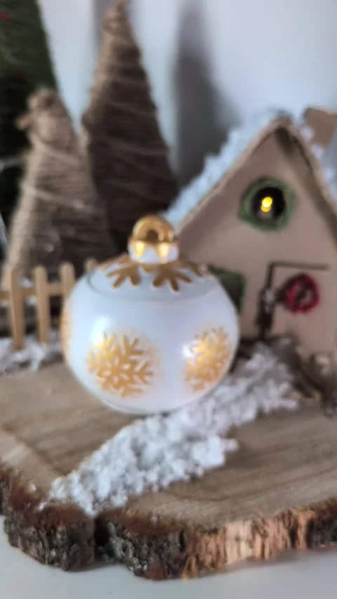 Handmade Christmas composition 스톡 동영상 301088598