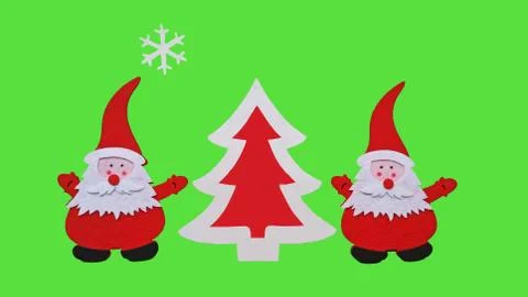 Handmade christmas composition.  Stock Illustration