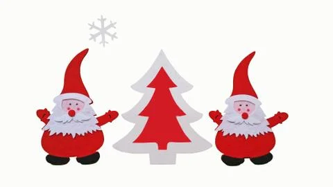 Handmade christmas composition. Stock Illustration