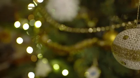 Handmade christmas tree decoration Stock Footage 71306192